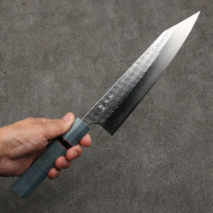 Thương hiệu Yoshimi Kato Mặt nước thép SG2 vân búa dao rèn thủ công Dao đa năng Kiritsuke Gyuto 210mm chuôi dao gỗ Stabilized ( một loại gỗ được kết hợp độc đáo giữa gỗ tự nhiên và nhựa Thông)