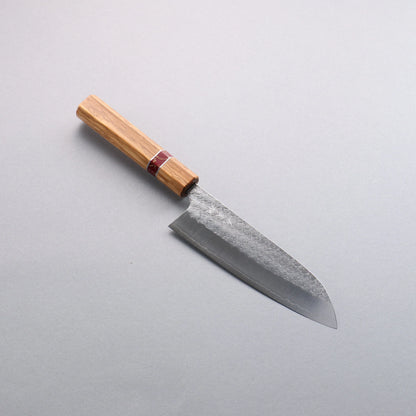 Thương hiệu Yoshimi Kato Mizusurface thép SG2 vân búa Dao Santoku 170mm dao rèn thủ công dao Nhật chuôi dao ô liu (vòng ngọc lam màu đỏ)