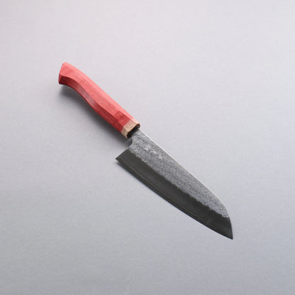 Thương hiệu Yoshimi Kato Mizusurface SG2 vân búa Dao Santoku 170mm dao rèn thủ công Dao Nhật Bản chuôi dao loại phương Tây (Đỏ)