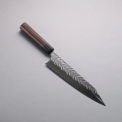 Thương hiệu Yoshimi Kato SPG STRIX Hammered (V) Dao cắt đa năng Kiritsuke Gyuto 210mm chuôi dao gỗ cẩm lai (Mõm: Gỗ dán đen)