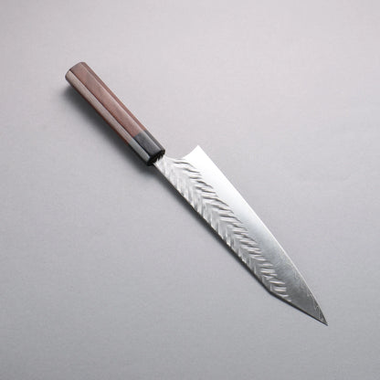 Thương hiệu Yoshimi Kato SPG STRIX Hammered (V) Dao cắt đa năng Kiritsuke Gyuto 210mm chuôi dao gỗ cẩm lai (Mõm: Gỗ dán đen)