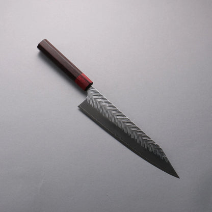 Thương hiệu Yoshimi Kato SPG STRIX Hammered (V) vân búa Dao cắt Kiritsuke Gyuto 240mm chuôi dao gỗ cẩm lai (bọc: Gỗ dán đỏ)