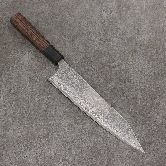 Thương hiệu Yoshimi Kato VG10 Thép Damascus Dao đa năng Kiritsuke Gyuto 210mm chuôi dao gỗ Wenge