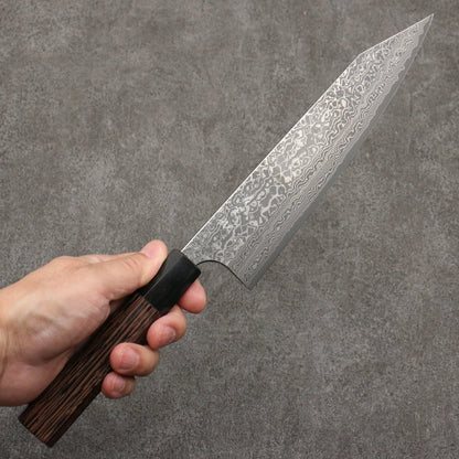 Thương hiệu Yoshimi Kato VG10 Thép Damascus Dao đa năng Kiritsuke Gyuto 210mm chuôi dao gỗ Wenge