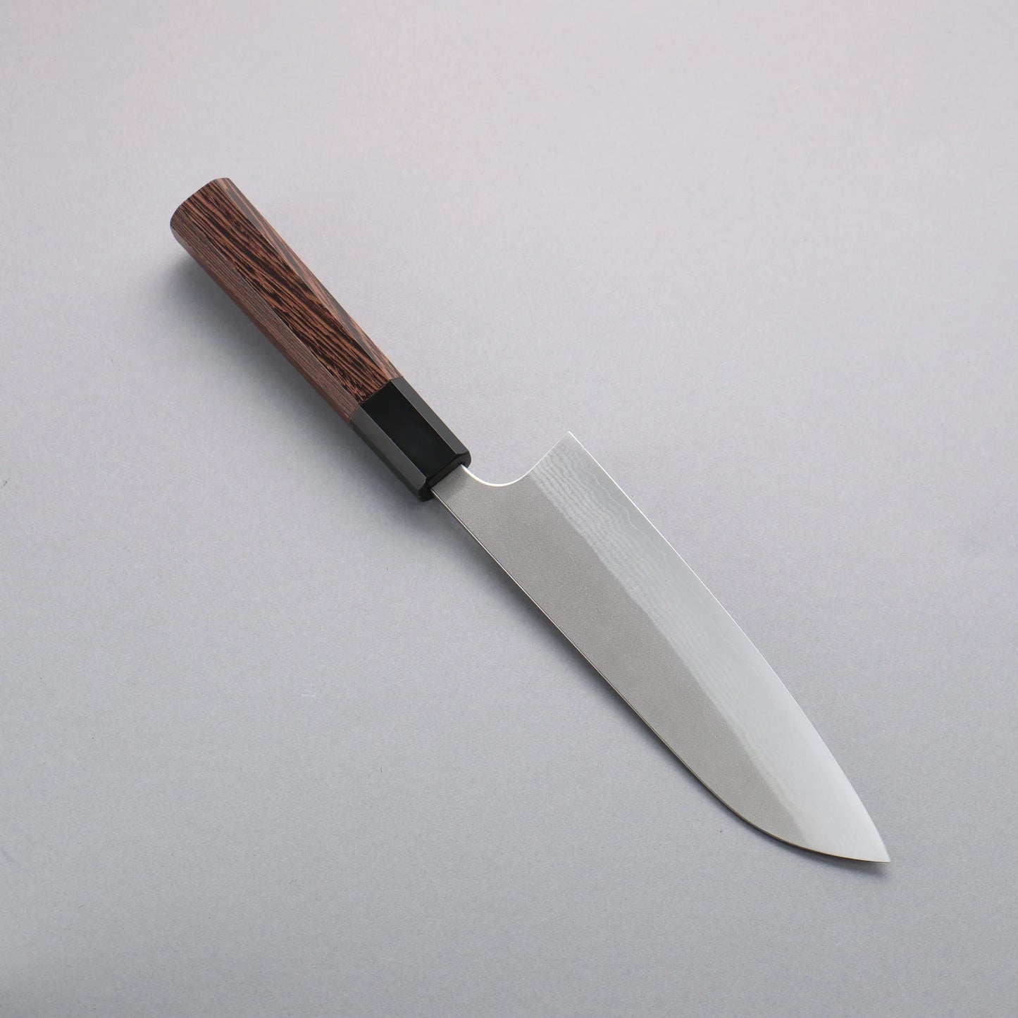 Thương hiệu Yoshimi Kato VG10 Kỹ nghệ truyền thống Nhật Nashiji Thép Damascus Dao đa năng Santoku 170mm chuôi dao gỗ Wenge