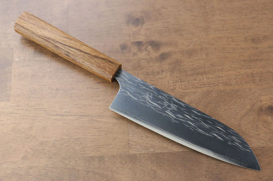 Thương hiệu Yu Kurosaki Băng mộc R2/SG2 Rèn thủ công Dao đa năng Santoku dao Nhật 165mm chuôi chuôi  dao gỗ Sồi