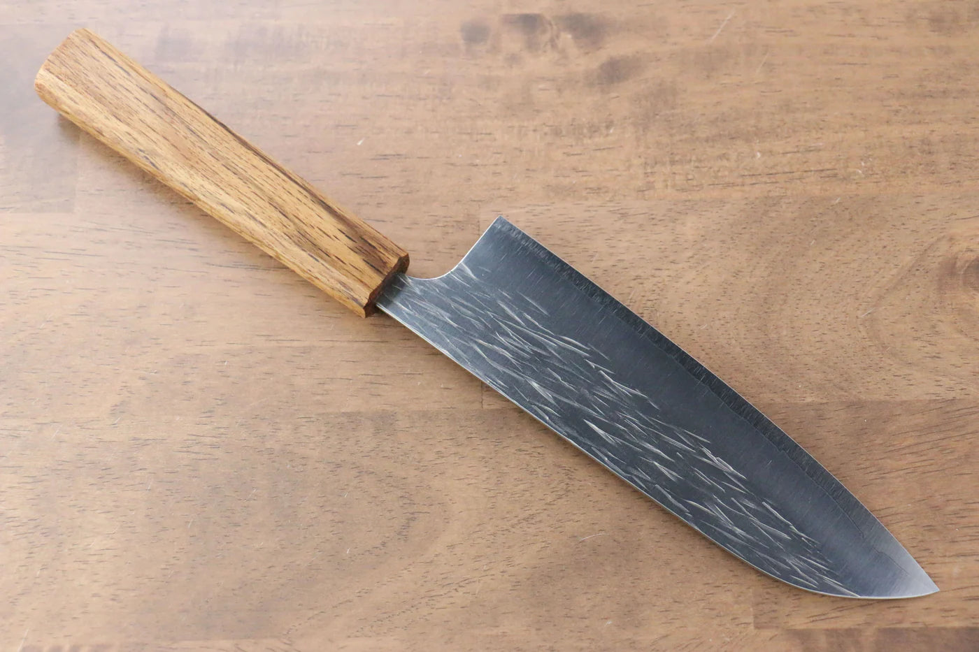 Thương hiệu Yu Kurosaki Băng mộc R2/SG2 Rèn thủ công Dao đa năng Santoku dao Nhật 165mm chuôi chuôi  dao gỗ Sồi