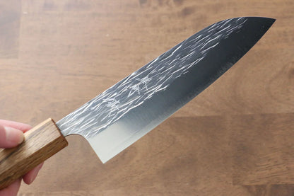 Thương hiệu Yu Kurosaki Băng mộc R2/SG2 Rèn thủ công Dao đa năng Santoku dao Nhật 165mm chuôi chuôi  dao gỗ Sồi