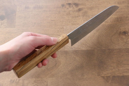 Thương hiệu Yu Kurosaki Băng mộc R2/SG2 Rèn thủ công Dao đa năng Santoku dao Nhật 165mm chuôi chuôi  dao gỗ Sồi