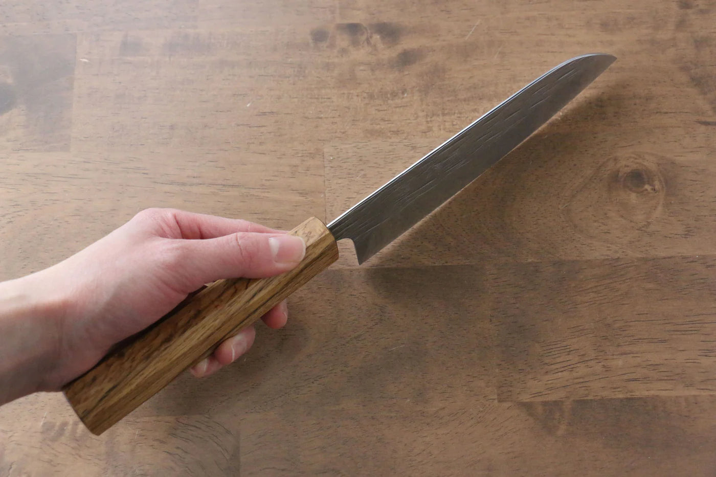 Thương hiệu Yu Kurosaki Băng mộc R2/SG2 Rèn thủ công Dao đa năng Santoku dao Nhật 165mm chuôi chuôi  dao gỗ Sồi