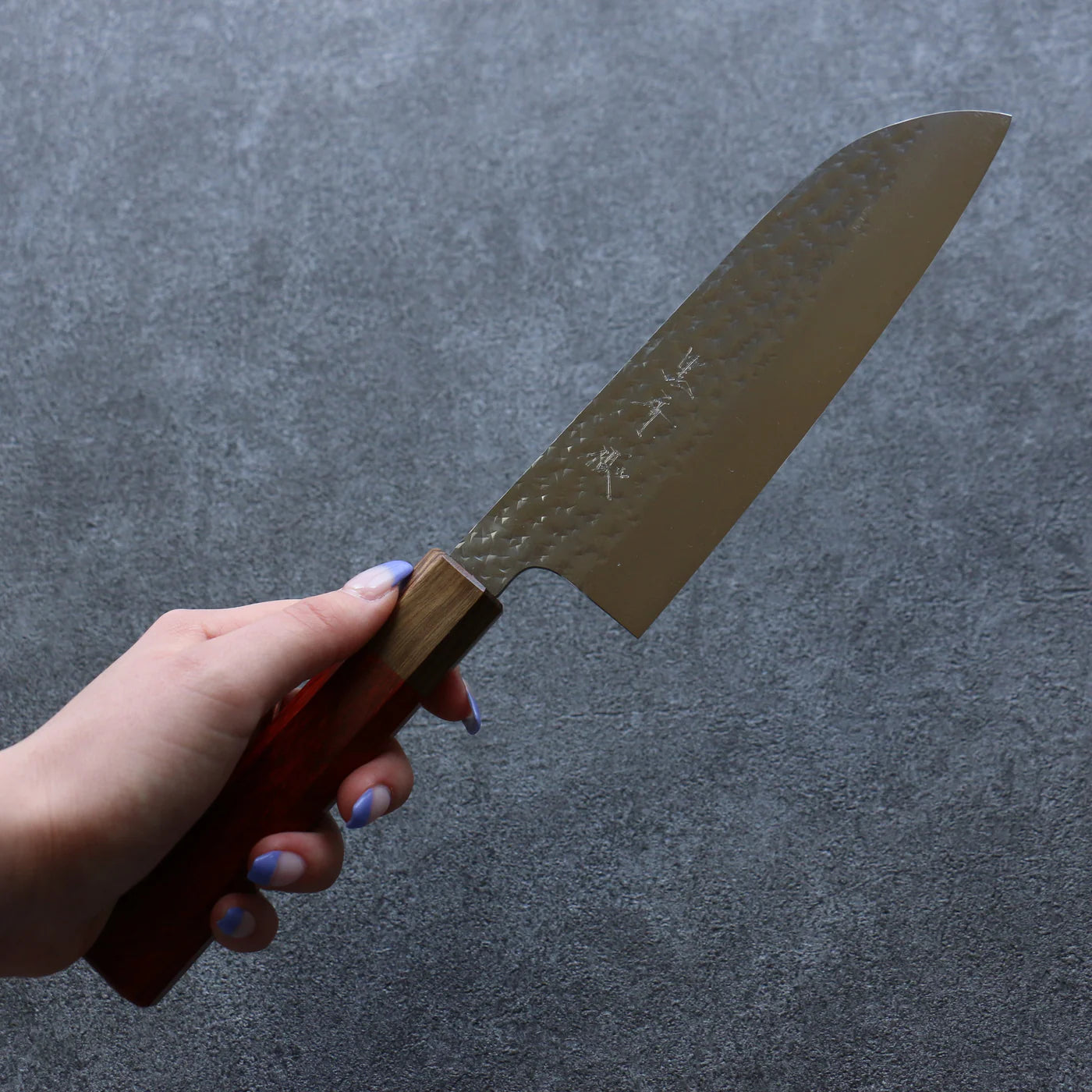 Thương hiệu Yu Kurosaki Ánh Sáng Senko R2/SG2 dao rèn thủ công Dao đa năng Santoku dao Nhật 165mm chuôi dao gỗ hương