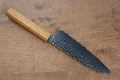 Thương hiệu Yu Kurosaki Ánh Sáng Senko R2/SG2 Rèn thủ công Dao đa năng Santoku loại nhỏ dao Nhật 150mm chuôi chuôi  dao gỗ Sồi sơn mài