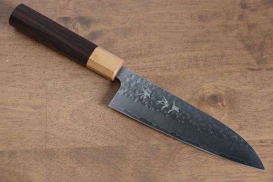 Thương hiệu Yu Kurosaki Ánh Sáng Senko R2/SG2 Rèn thủ công Dao đa năng Santoku loại nhỏ dao Nhật 150mm chuôi chuôi  dao gỗ Đàn Hương (Honduras)