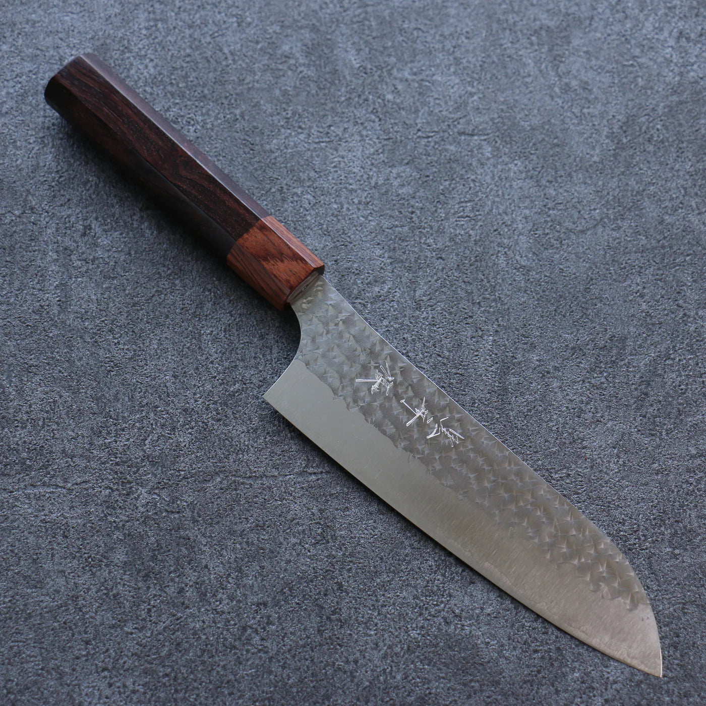 Thương hiệu Yu Kurosaki Ánh Sáng Senko EI R2/SG2 dao rèn thủ công Dao đa năng Santoku dao Nhật 165mm chuôi dao Honduras