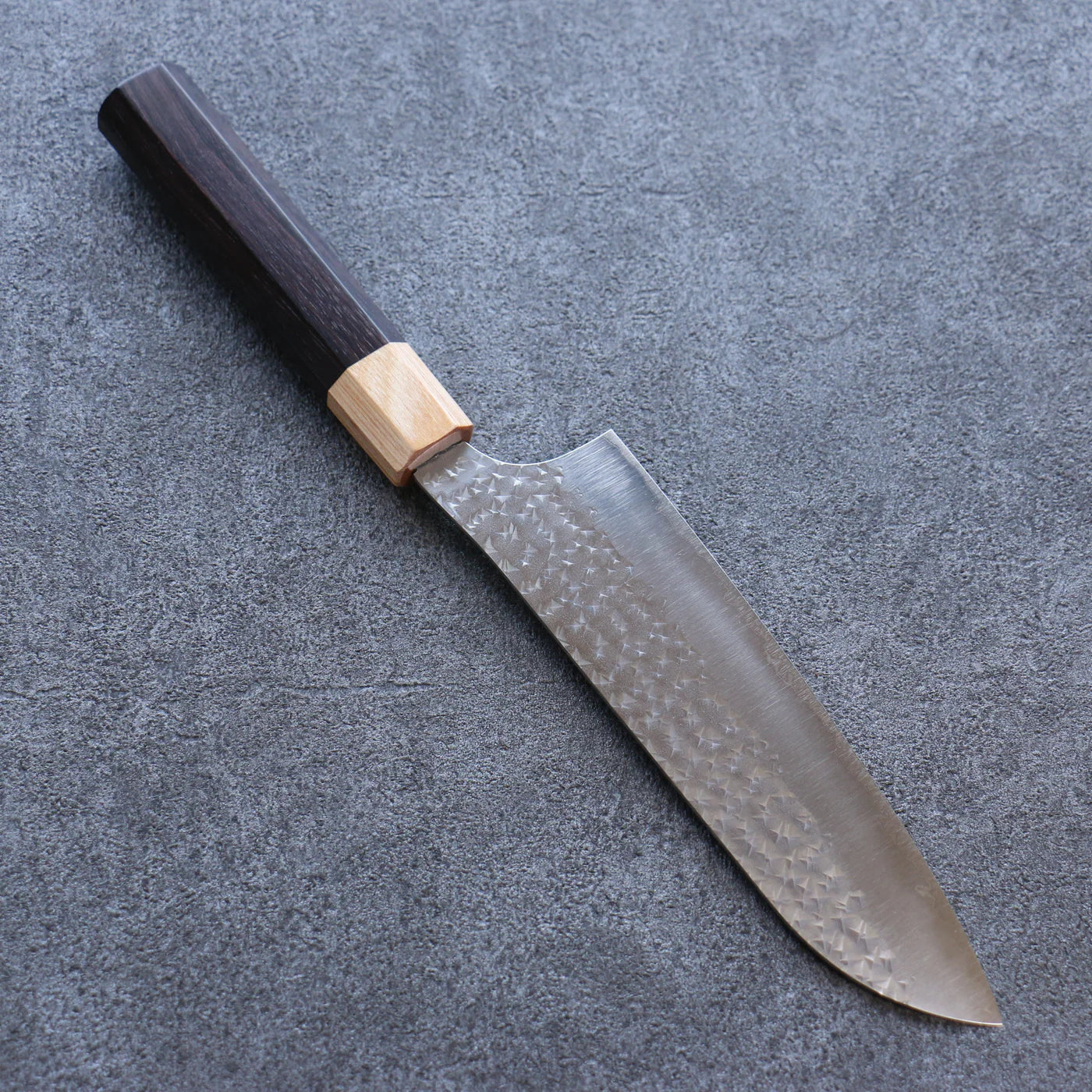 Thương hiệu Yu Kurosaki Ánh Sáng Senko EI R2/SG2 dao rèn thủ công Dao đa năng Santoku dao Nhật 165mm chuôi dao gỗ Đàn Hương