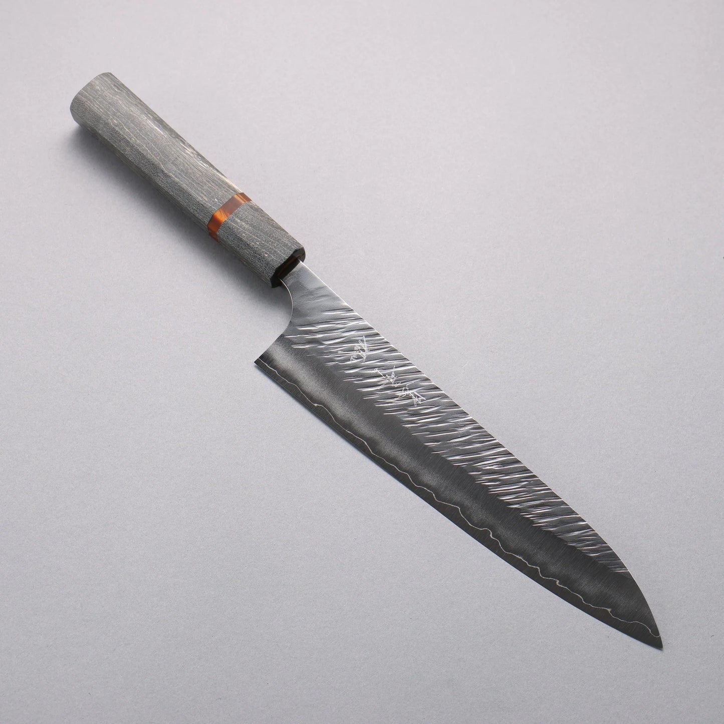 Thương hiệu Yu Kurosaki Thần gió Fujin SG2 vân búa đục đặc biệt Rèn thủ công Dao đa năng Gyuto 210mm chuôi dao gỗ ổn định (vòng acrylic)