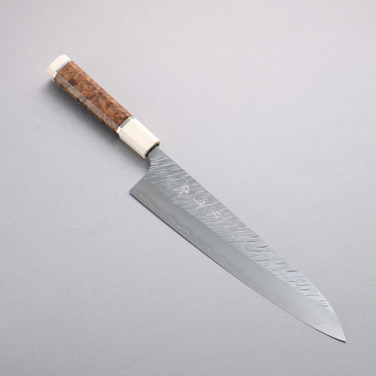 Thương hiệu Yu Kurosaki Thần gió Fujin SG2 vân búa đục đặc biệt Rèn thủ công Dao đa năng Santoku 240mm chuôi dao mộc qua (cả hai bánh: màu trắng)