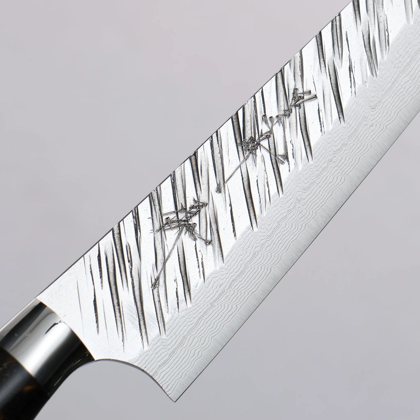 Thương hiệu Yu Kurosaki Thần gió Fujin SG2 vân búa đục đặc biệt Rèn thủ công Thép Damascus Dao nhỏ Kiritsuke Petty 150mm chuôi dao gỗ acrylic màu nâu đen