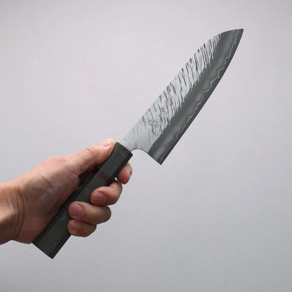 Thương hiệu Yu Kurosaki Thần gió Fujin SG2 vân búa đục đặc biệt Rèn thủ công Dao đa năng Santoku 170mm chuôi dao gỗ ổn định (vòng acrylic)