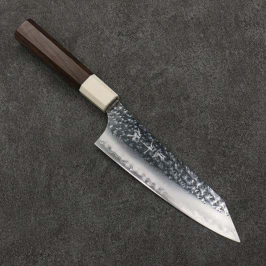 Thương hiệu Yu Kurosaki dòng tia sáng thép SG2 vân búa Dao Bunka 165MM chuôi dao gỗ quả óc chó (bọc: Nhựa trắng)