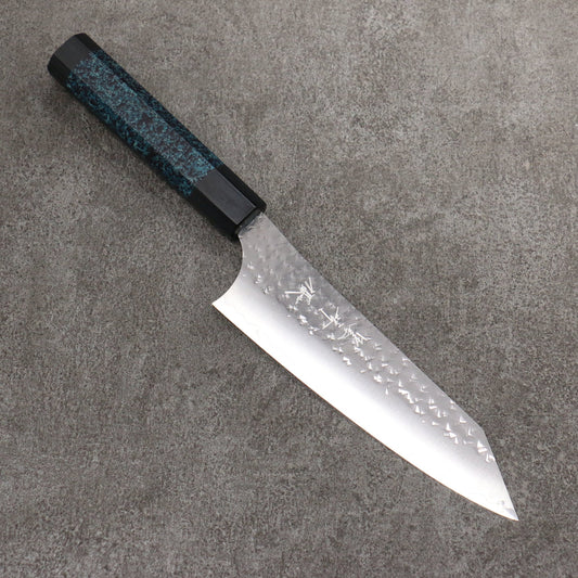 Thương hiệu Yu Kurosaki Senkou Surudo thép SG2 vân búa dao rèn thủ công Dao đa năng Bunka 170mm chuôi dao hoa văn sơn mài chàm tenmoku có kèm bao dao