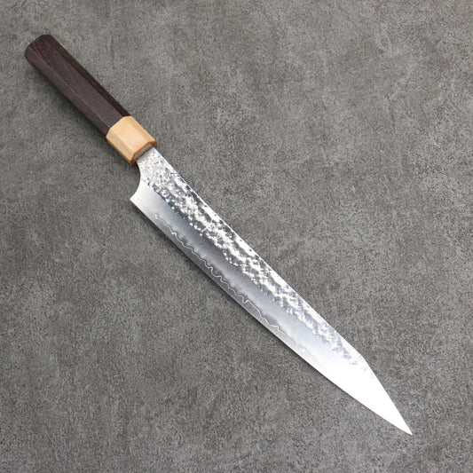 Thương hiệu Yu Kurosaki dòng tia sáng thép SG2 Dao Sujihiki 240MM chuôi dao bằng gỗ cẩm lai (bọc: Gỗ dán trắng)