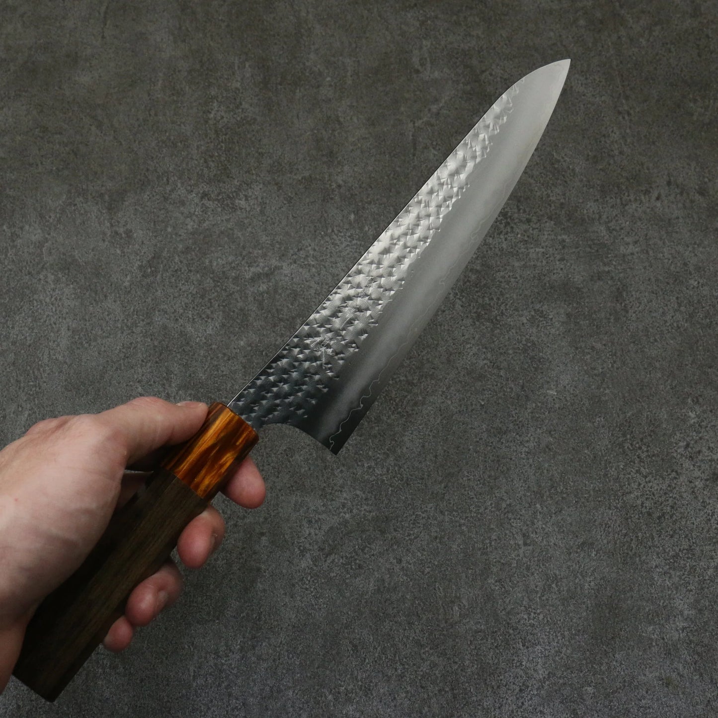 Thương hiệu Yu Kurosaki Senkoryu SG2 Hammer Dao Gyuto Knife 210MM gỗ Ashwood (bọc: Acrylic)