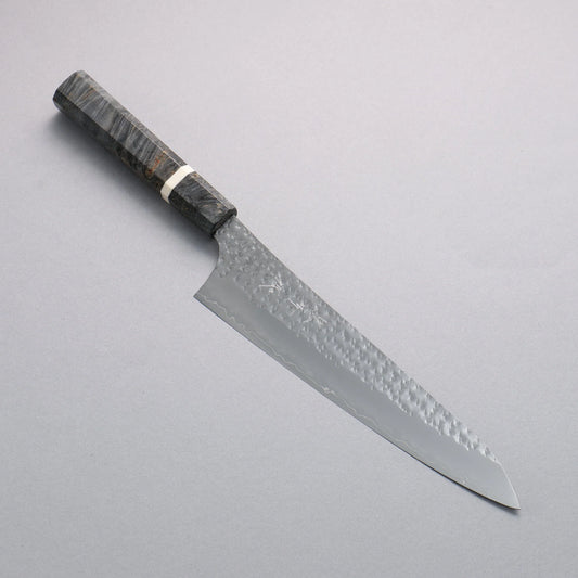 Thương hiệu Yu Kurosaki Senkoryuu thép SG2 vân búa đục đặc biệt Rèn thủ công Dao đa năng Gyuto 210mm chuôi dao gỗ ổn định mẫu cục (vòng trắng)