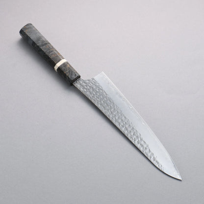 Thương hiệu Yu Kurosaki Senkoryuu thép SG2 vân búa đục đặc biệt Rèn thủ công Dao đa năng Gyuto 210mm chuôi dao gỗ ổn định mẫu cục (vòng trắng)