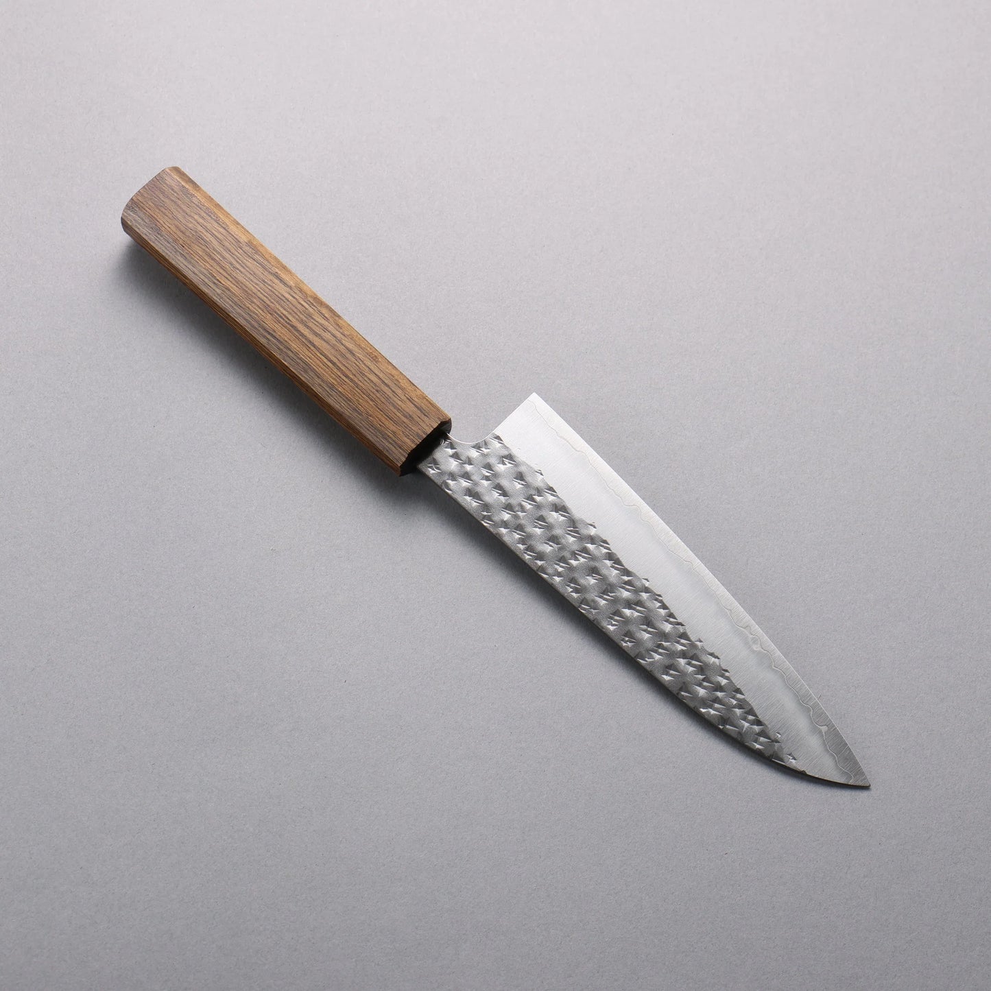 Thương hiệu Yu Kurosaki Senko ryu thép SG2 vân búa dao rèn thủ công Dao đa năng Santoku loại nhỏ 150mm chuôi dao gỗ Sồi