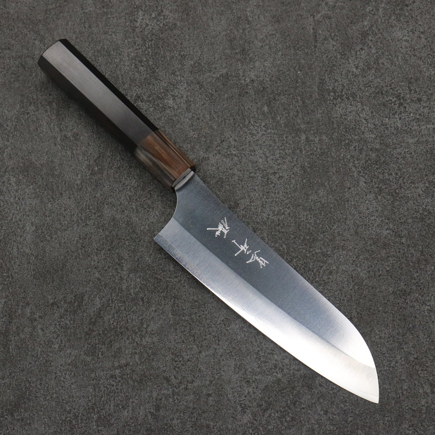 Thương hiệu Yu Kurosaki dòng ánh trăng mới thép VG-XEOS Dao đa năng Santoku Knife 165MM chuôi dao gỗ mun