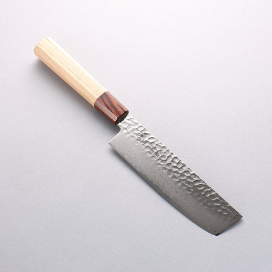 Free ship - Thương hiệu Sakai Takayuki VG10 Thép Damascus 33 lớp Dao thái rau chuyên dụng Nakiri dao Nhật 160mm chuôi dao gỗ Keyaki (1 loại gỗ ở nhật)