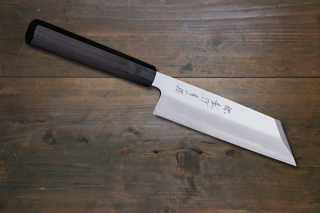 Sakai Takayuki Aoniko Japanese Chef's Mukimono Knife with Ebony Wood Handle - Japanny - Best Japanese Knife