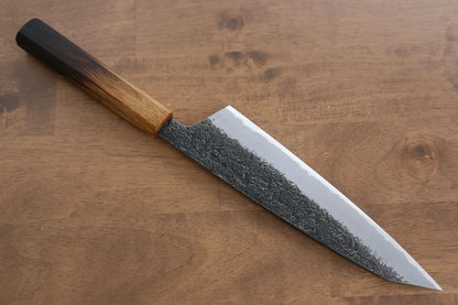 Thương hiệu Sakai Takayuki Ngọn lửa màu hồng sen Thép xanh No.2 Kurouchi Rèn thủ công Dao đa năng Gyuto dao Nhật 225mm chuôi dao gỗ Sồi cháy