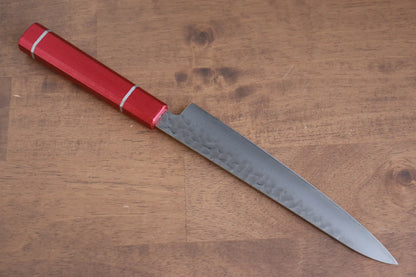 Thương hiệu Sakai Takayuki VG10 Thép Damascus 33 lớp Dao nhỏ đa năng Petty dao Nhật 180mm chuôi dao gỗ Sồi sơn mài  (Kouseki)