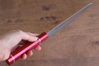 Marke Sakai Takayuki VG10 33-lagiger Damaststahl Kleines Mehrzweckmesser Kleines japanisches Messer 180 mm lackierter Eichengriff (Kouseki)