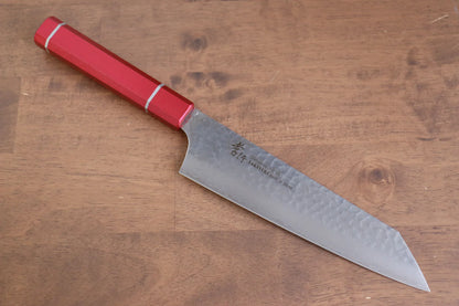 Thương hiệu Sakai Takayuki VG10 Thép Damascus 33 lớp Dao đa năng Gyuto (lưỡi dao hình thanh kiếm) dao Nhật 190mm chuôi dao gỗ Sồi sơn mài  (Kouseki)