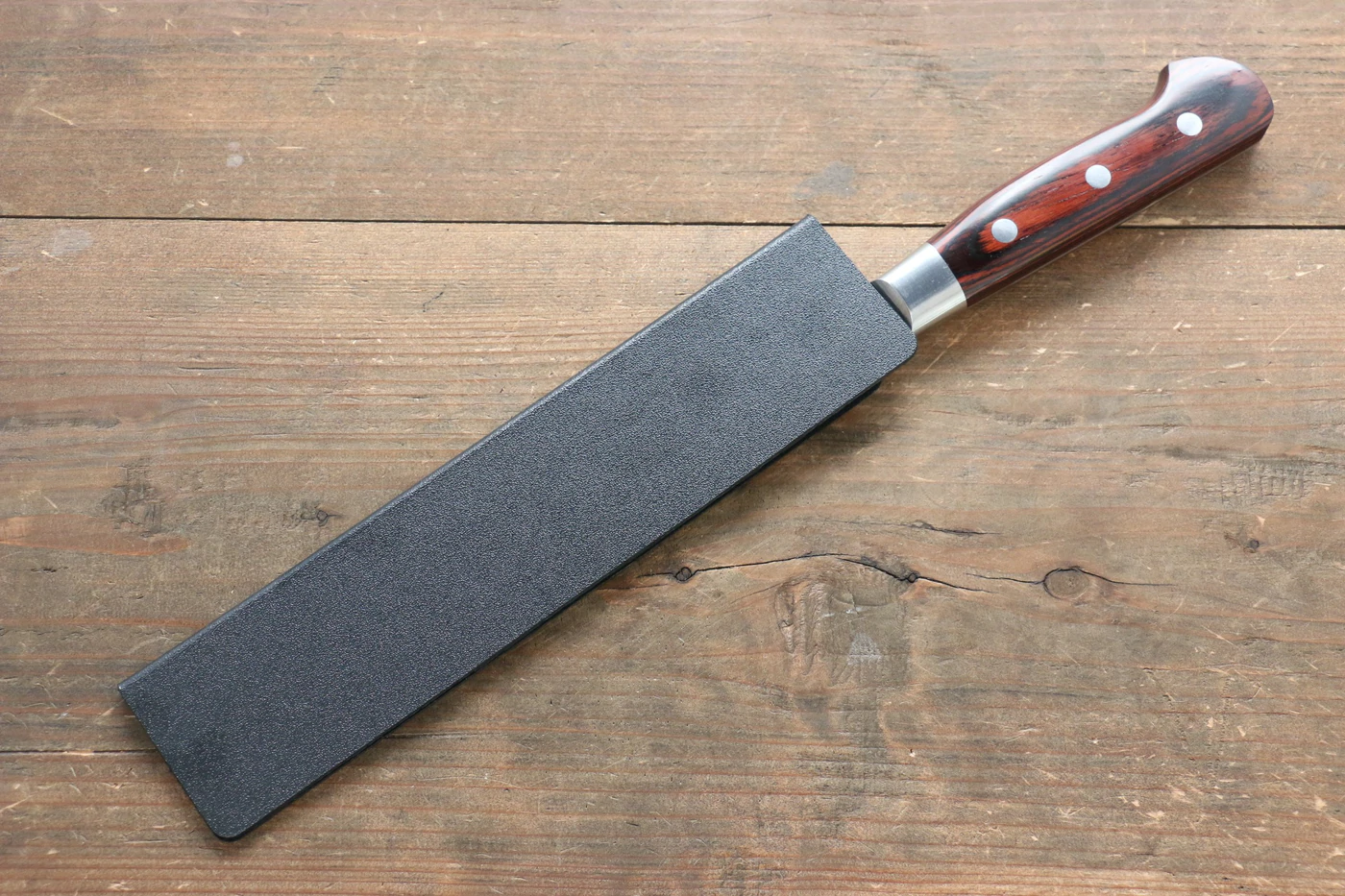 Bao dao nhựa đen 180mm Edge Guard thích hợp cho Gyuto, Nakiri, Santoku, Bunka