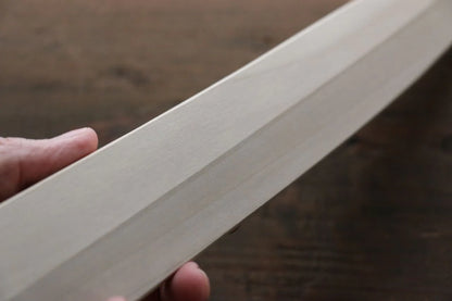Magnolien-Holzmesseretui. Yanagiba Spezial-Sashimi-Fischmesser, 240 mm Griff aus Kaneko-Sperrholz 