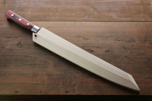 Bao dao gỗ Mộc Lan Dao thái cá sashimi chuyên dụng Yanagiba Chốt gỗ ép 240mm Kaneko