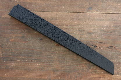 Mattschwarze Messerscheide aus Magnolienholz. Spezialisierter Fischschneider Takohiki (runder Griff). 300 mm Griff aus Aokki-Sperrholz 