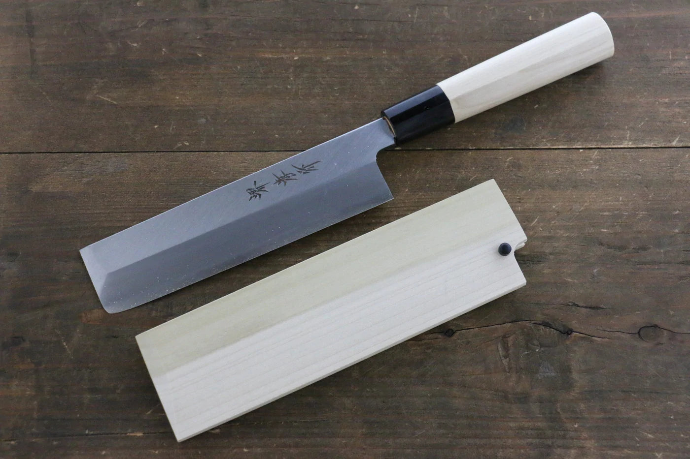 【Dùng cho người thuận tay trái】 Bao dao gỗ Mộc Lan Dao chuyên dụng rau củ quả Usuba Chốt gỗ ép