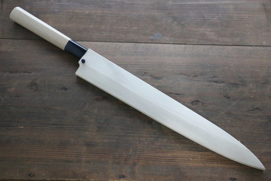 Magnolien-Holzmesserscheide, Yanagiba-Spezial-Shashimi-Fischmesser, 210 mm Kaneko-Sperrholzverschluss 
