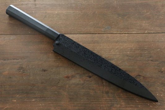 Magnolien-Holzmesserscheide Yanagiba Spezialisiertes Shashimi-Fischmesser 210 mm gepresster Holzdübel Houei