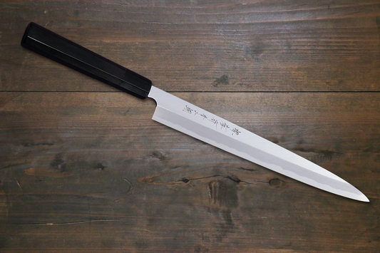 Sakai Takayuki Aoniko Japanese Chef's Sashimi Knife with Ebony Wood Handle - Japanny - Best Japanese Knife