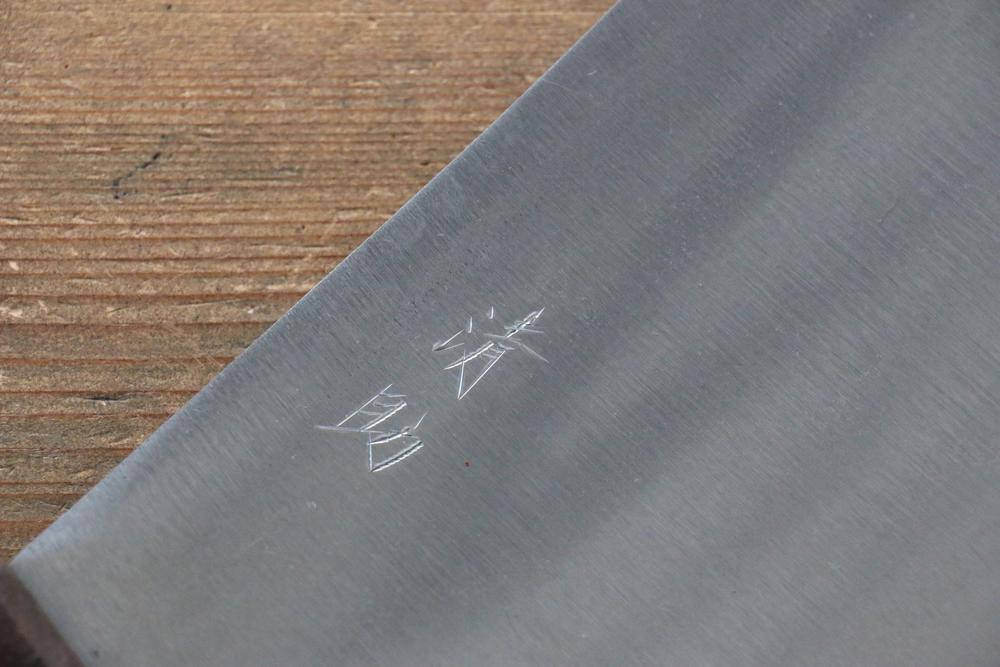 Japanisches Knochenschneidemesser aus Stahl der Marke Seisuke mit Shitan-Griff, 180 mm