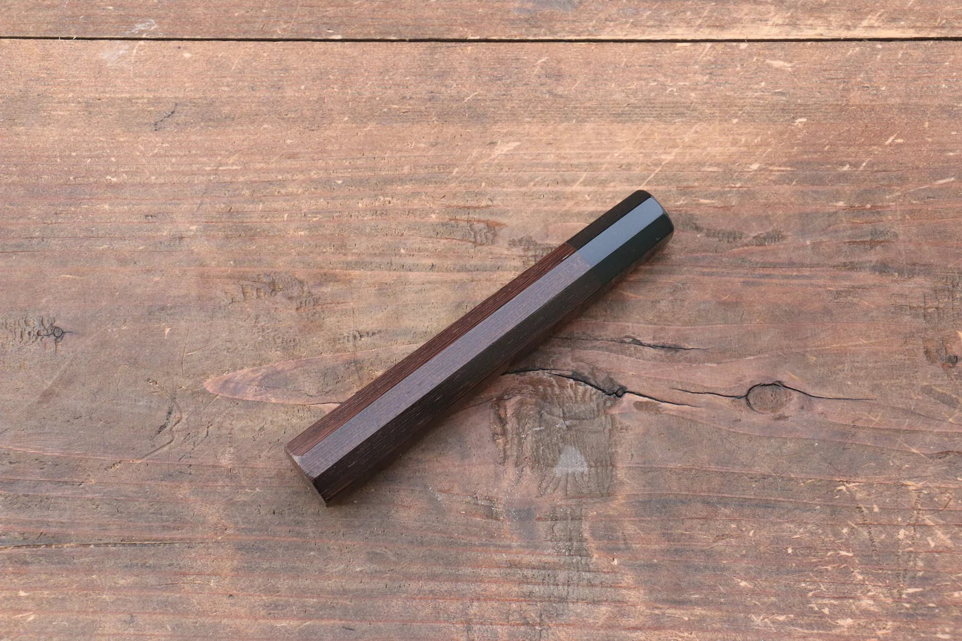 Chuôi dao gỗ Wenge cỡ trung bình ( phù hợp với dao Santoku 180mm, dao Gyuto 180mm và dao Nakiri 165mm.