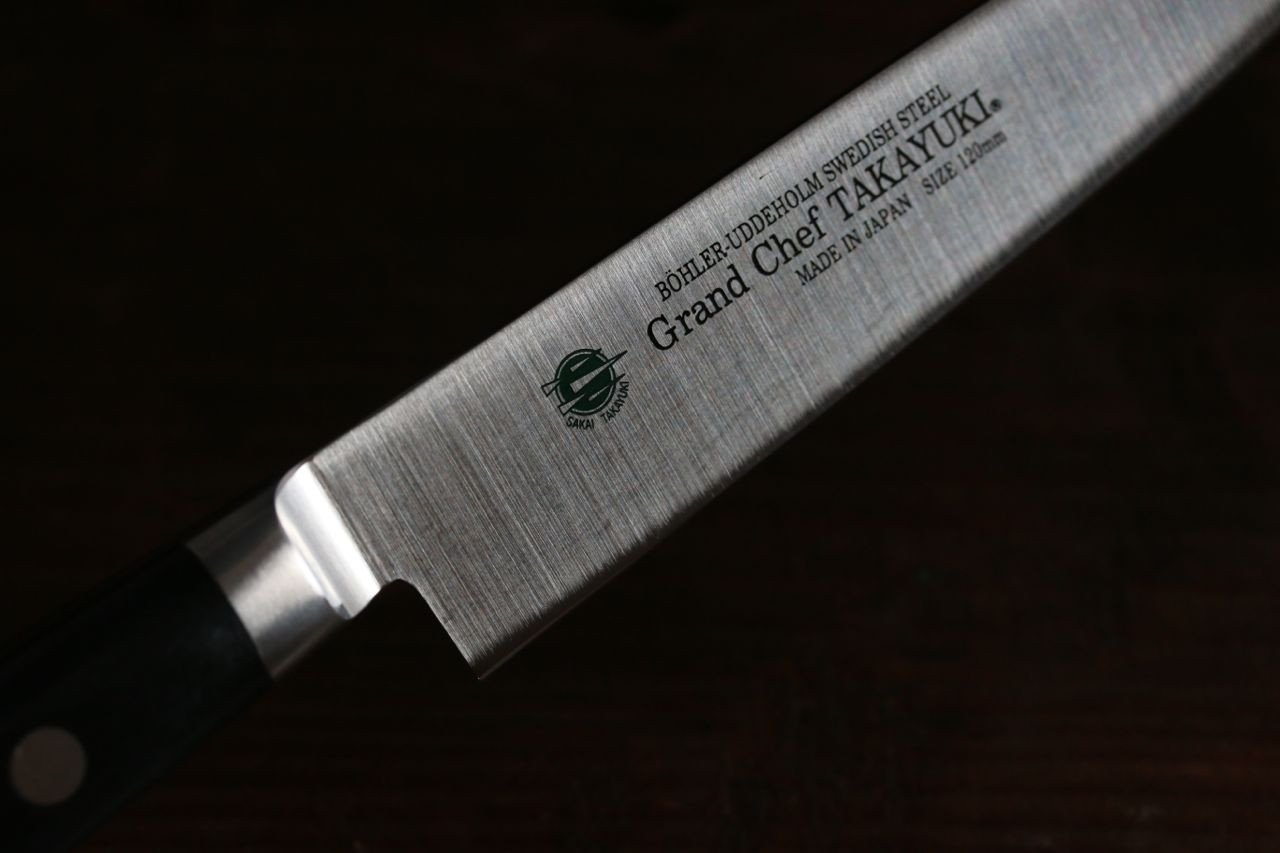 Sakai Takayuki Grand Chef Swedish Steel Petty Utility Japanese Knife-120mm - Japanny - Best Japanese Knife