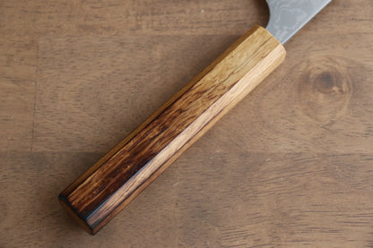 Thương hiệu Katsushige Anryu VG10 Đánh bóng Thép Damascus Dao đa năng Gyuto dao Nhật 240mm chuôi dao gỗ Sồi