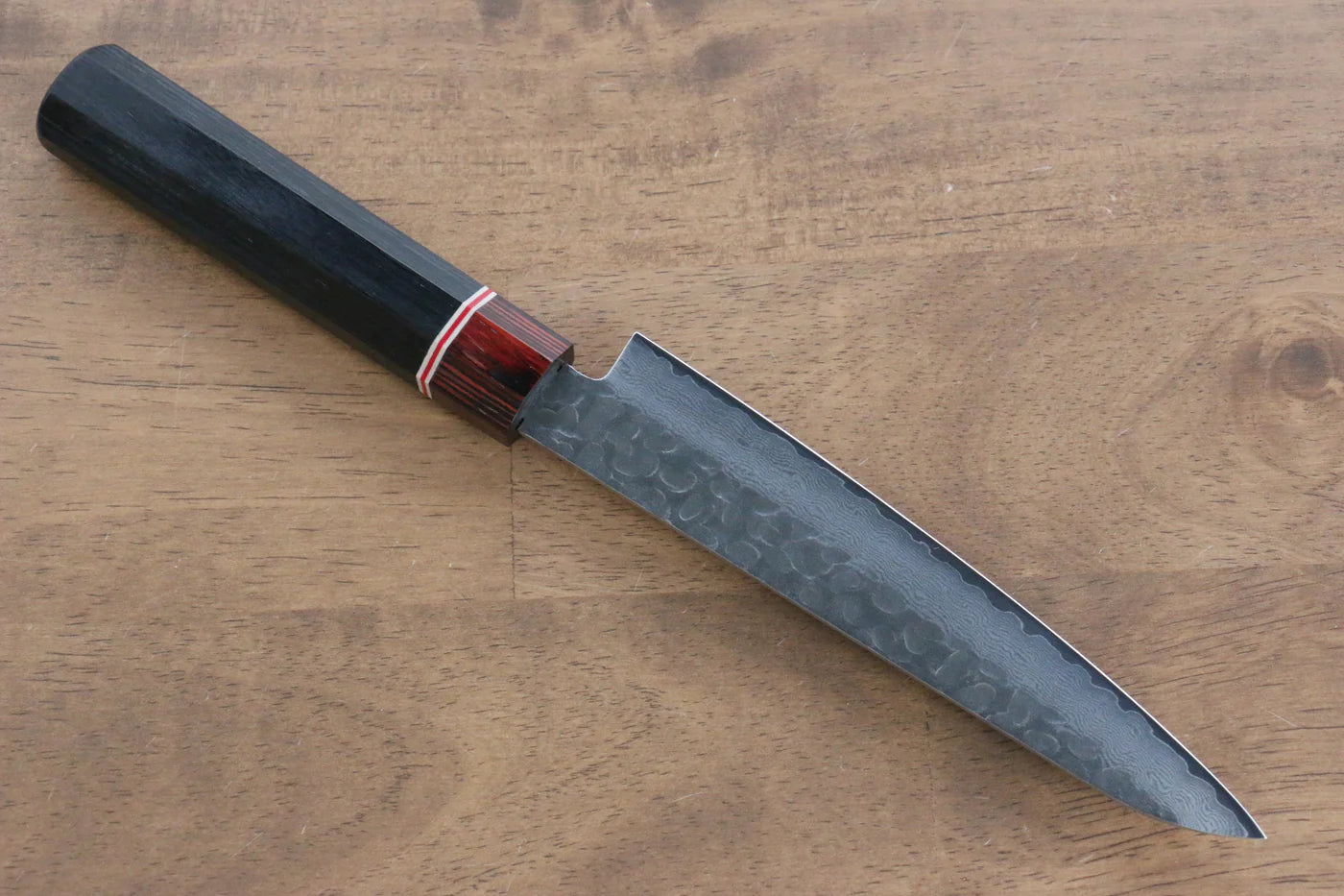 Thương hiệu Seisuke VG10 Thép Damascus Dao nhỏ đa năng Petty dao Nhật 150mm chuôi dao gỗ Pakka đen